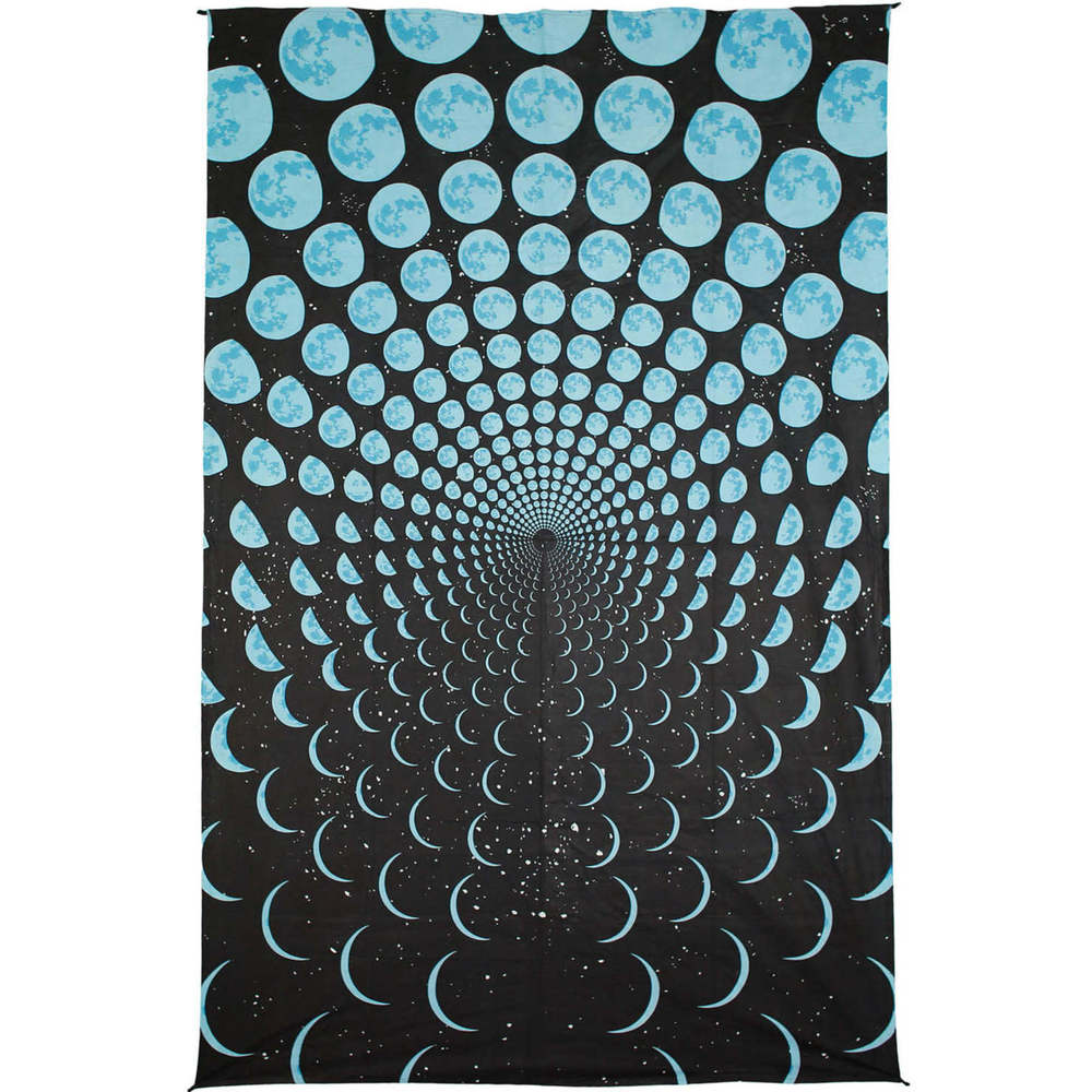 Moon Phases Lunar Tapestry by Sunshine Joy